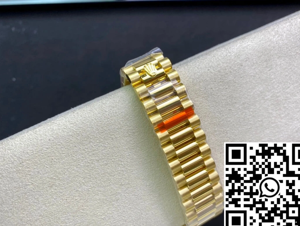 M128238-0008 Day-Date Yellow Rolex Factory Champagne Gold Dial EW 0723